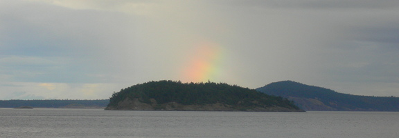 island rainbow. Photo by Alex Shapiro.